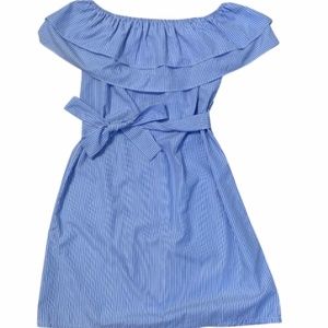 off the shoulder dress w bow💙